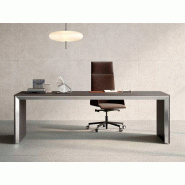 Bureau de direction Artémis placage bois pieds panneaux Bureau de direction Artémis placage bois pieds panneaux