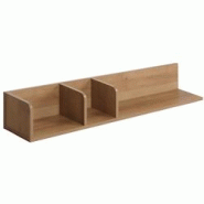 Décoshop26 - Étagère murale suspendue étagère en bois 3 compartiments en bois de manguier clair 20x120x21 cm 04_0008685 - 3000262675715 Décoshop26 - Étagère murale suspendue étagère en bois 3 compartiments en bois de manguier clair 20x120x21 cm 04_0008685 - 3000262675715