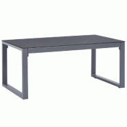 Décoshop26 - Table basse de salon design simple 90 x 50 x 40 cm aluminium gris DEC037234 - gris aluminium 3000263172718