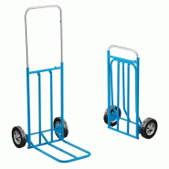 Edimeta Diable de Manutention Télescopique avec une capacité de 80kg - bleu acier 350801