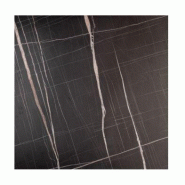 Emh Plateau de table restaurant 70x70 cm – décor marbre noir premium et finition dorée - noir PBMEL70X70MARBNRDOR