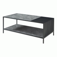 Helloshop26 - Table basse console d'appoint 120 x 60 x 45 cm noir 03_0010834 - 3000225433062