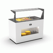 Module Buffet chaud bain marie avec étagère de service BUBE | Sayl