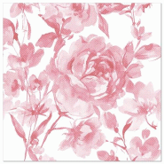 Papstar 50 serviettes ROYAL Collection pliage 1/4 40 cm x 40 cm bordeaux Rose - rouge papier 88743