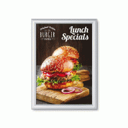 SHOWDOWN Displays Exposiciónate Cadre Clic-Clac A3 Scritto® KRA3G25ABS - argenté aluminium 8596052195181