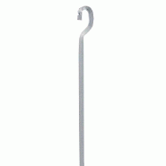 Tige alu 4 x 4 anti-dégondable - Aluminium - Gris