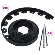 Vidaxl bordure de pelouse flexible avec 30 piquets 10 m 5 cm 48614 Vidaxl bordure de pelouse flexible avec 30 piquets 10 m 5 cm 48614