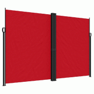 VidaXL Auvent latéral rétractable Rouge 220x1200 cm Modèle Titan Stella Plus - 4004867