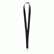 25x Corde / Lanière noire avec crochet métallique pivotant - 8412536807121