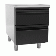Armoire à tiroirs - noir-titane - 400x660mm - 2 tiroirs  - Mario 700 | GGM -SS2K466