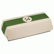 Boite à sandwich carton blanc décor billard 26x12x7cm - par 200