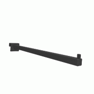 Bras droit 15x15mm - 350 mm - 25x15 mm - noir