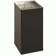 Cendrier bac à sable carré - Noir et Rouge - Liner en aluminium - Tamis chromé - Hauteur 600 - Résistant au feu - Seau intérieur en métal Cendrier bac à sable carré - Noir et Rouge - Liner en aluminium - Tamis chromé - Hauteur 600 - Résistant au feu - Seau intérieur en métal