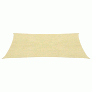 Helloshop26 - Parasol en pehd rectangulaire 4 x 6 m beige 02_0008590 - beige 3000458282727