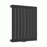 Helloshop26 - Radiateur à panneau design plat 459 watts acier 60 x 60 cm noir - noir acier 3000225228125