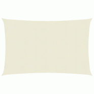 Helloshop26 - Voile d'ombrage 160 g/m² crème 4 x 5 m pehd 02_0009096 - 3000486547768