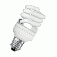 Lampe fluo compacte spirale 20W 230V E27 - Blanc - Verre et Plastique
