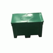 PLAST'UP ROTOMOULAGE Bac de stockage de denrées animales/multi-usages 300l - VERT - vert 0036336286191