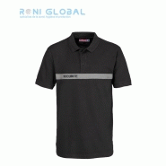 Polo de travail sécurité - Bande grise brodée 'sécurité' - 100% coton 240g/m² - CITY GUARD - Ref: city-15145_0