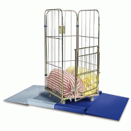 Sclessin Rampe d'Accès Plateforme Inox Professionnelle 1000x1000mm - 375.543