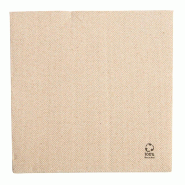 Serviette Ecolabel 'Double Point' 19G/M2  30x30cm naturel ouate - par 1800