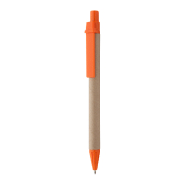 Stylo en papier et plastique recyclé - encre noire - couleur naturelle - 5g Stylo en papier et plastique recyclé - encre noire - couleur naturelle - 5g