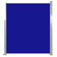 VidaXL Auvent latéral rétractable 160 x 500 cm Bleu Modèle Sirius Balcon - bleu 45462