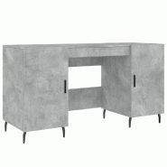 VidaXL Bureau gris béton 140x50x75 cm bois d'ingénierie Modèle Orion Office Vision - 829568