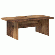 VidaXL Table basse Bois ancien 93 x 53 x 33 cm Bois d'ingénierie Modèle Helios Prime - 891148
