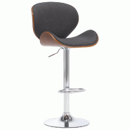 VidaXL Tabouret de bar Gris Tissu Modèle Atlas Évasion - 287413