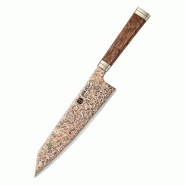 XinZuo - Bunka en damas de cuivre 21 cm - série X08C - fabriqué en damas de cuivre à 53 couches - multicolore X08C-QF