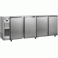 Arrière bar inox 521L 4portes pleines Groupe logé AFI Collin-Lucy