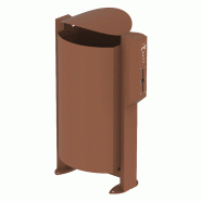 Corbeille ARKEA (40 à 100 Litres) sur pied + distributeur sacs canins - Gris Anthracite, 40L_0