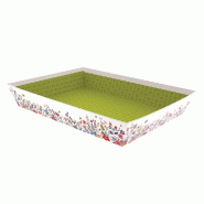 Corbeille carton rectangulaire "Primavera" 36x27x6 cm - par 30