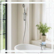 Décoshop26 - Miroir de salle de bain rectangulaire intensité lumineuse réglable 70x100 cadre métal clair 10_0009085 - métal 3000267003650