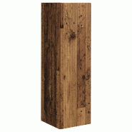 Helloshop26 - Meuble TV mural moderne gain de place 30 x 31 x 100 cm en bois d'ingénierie bois ancien 02_0054999 - Bois massif 3000238759586