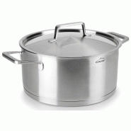 LACOR Casserole à manche avec couvercle FOODIE Acier 18/10 Marquage intérieur 24 cm 5 L 45024 - 45024