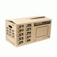 Lot de 20 cartons déménagement à poignées LEAZYGO – 63 litres - LEAZYGO+00020