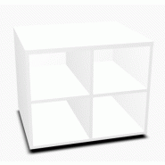 Meuble de rangement pour imprimante - MDD - Blanc_1