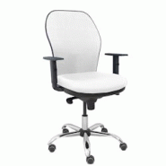 Piqueras y Crespo Silla Jorquera respaldo bali blanco asiento bali blanco base cromada y ruedas parqué - blanc multi-matériau 15SB10B10B10CCRRP Piqueras y Crespo Silla Jorquera respaldo bali blanco asiento bali blanco base cromada y ruedas parqué - blanc multi-matériau 15SB10B10B10CCRRP