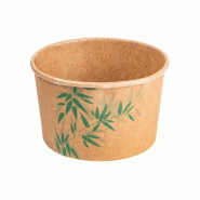 Pot à glace en carton Feel Green 240ml Ø9,4x5,5cm - par 2000