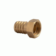 Raccord Laiton Cannelé Femelle à écrou Libre 3/4'' - Embout ø20mm