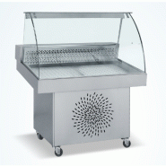 Saladette réfrigérée automatique sur roulettes - meuble réfrigéré pratique et mobile Saladette réfrigérée automatique sur roulettes - meuble réfrigéré pratique et mobile