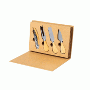 Set De Fromages Et Vin Avec Accessoires En Acier Inoxydable. Comprend des ustensiles pour fromages à pâte dure, à pâte molle et à découper - 841