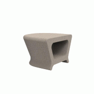Table basse/Tabouret PAL - granit crème