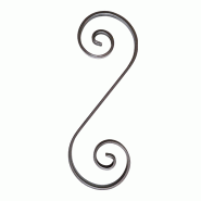 Volute H.360 x L.125mm - plat 16 x 4mm