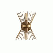 WellHome - Applique murale Baikal Gold 23x16x33cm - doré métal WH3256