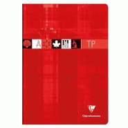 Clairefontaine Lot de 10 Cahier Travaux Pratiques Metric A4, 64p./32 feuilles 90 g/m² / 125 g/m² piquées, Séyès / uni - 3329680317701