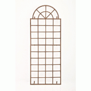 Décoshop26 - Treillage tuteur mural 180 x 70 cm décoration de jardin plantes grimpantes en métal marron vielli 10_0003905 - métal 3000251835397