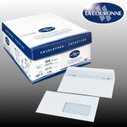 Boîte de 500 enveloppes élection recyclées bleues 90x140 80 g/m²